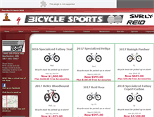 Tablet Screenshot of bicyclesportsinc.com